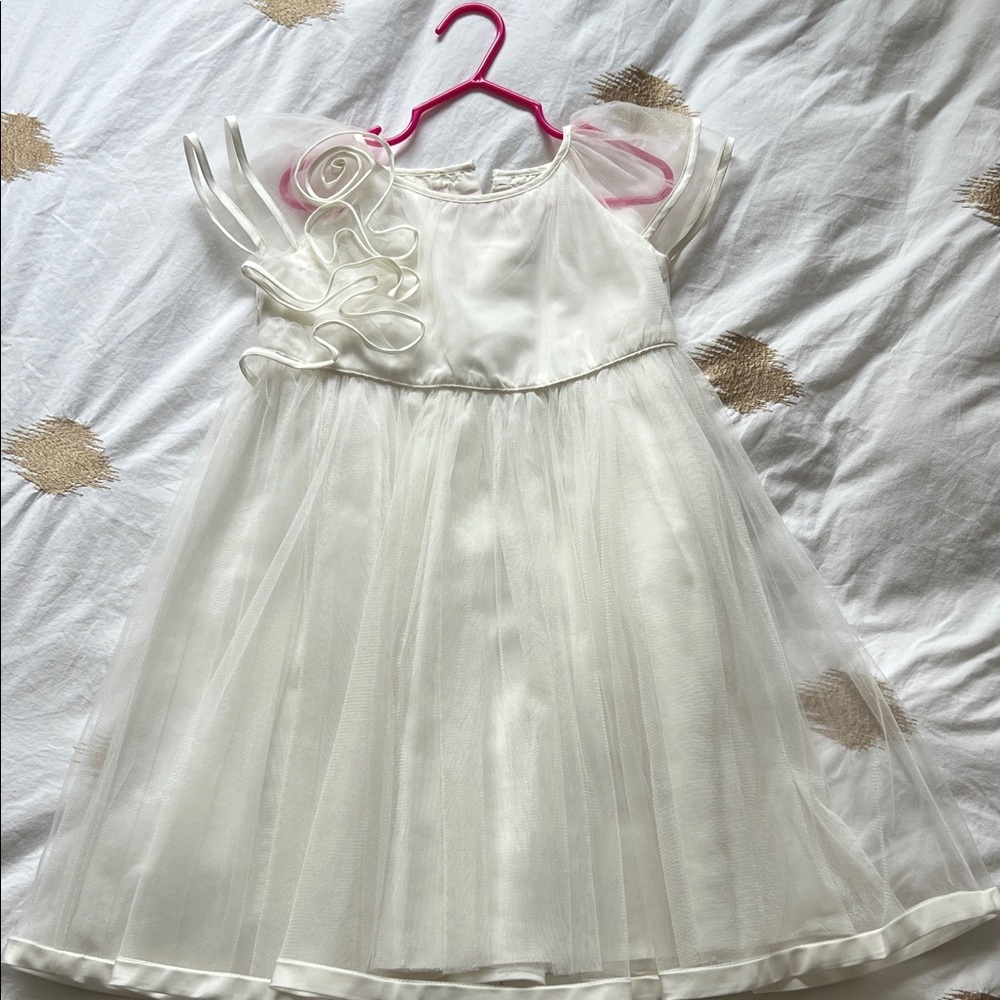 Monsoon Cream Formal Kids Dress
